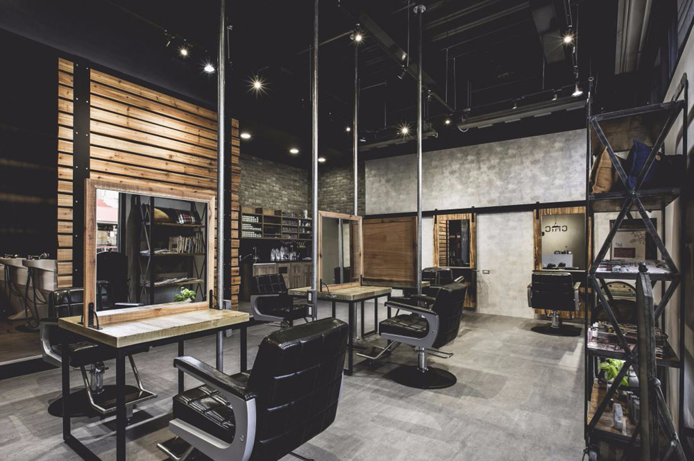 灰色理發(fā)店是什么裝修設計風格？